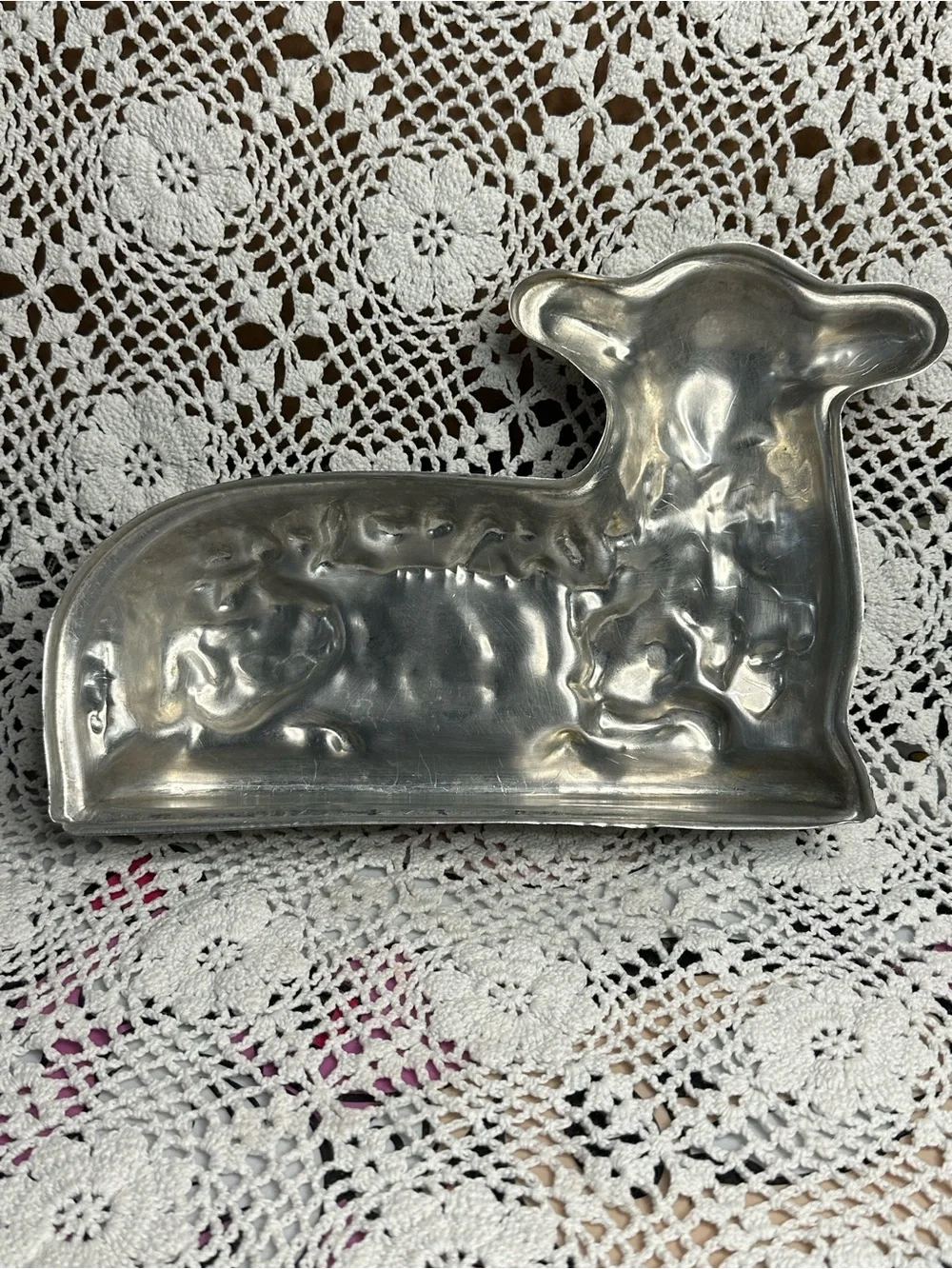 Vintage Lamb Cake Mold, Baby Shower/Farm Theme/Easter cake, nursery decor